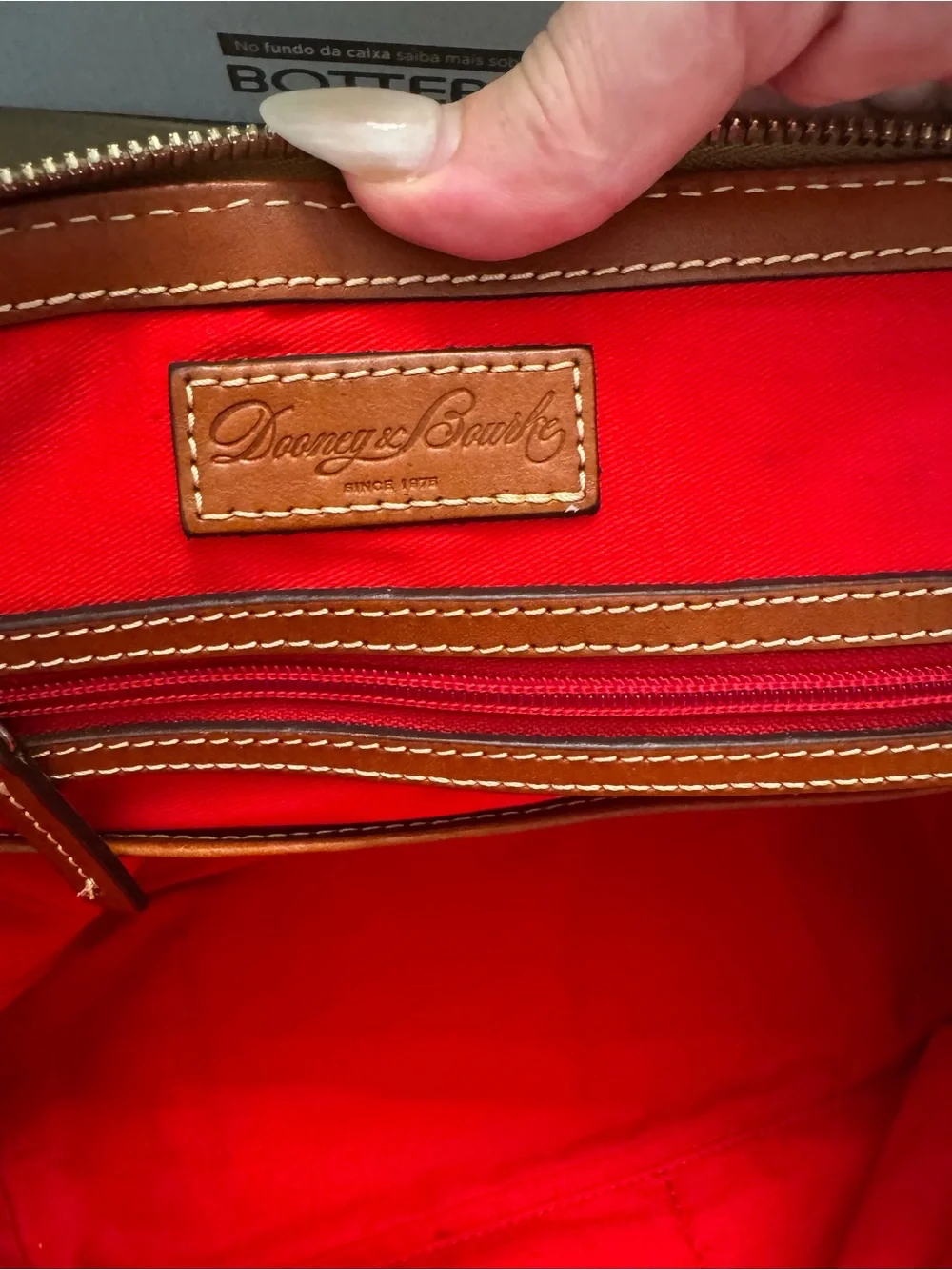 Dooney & Bourke Lizard-Embossed Leather Zip Zip Satchel